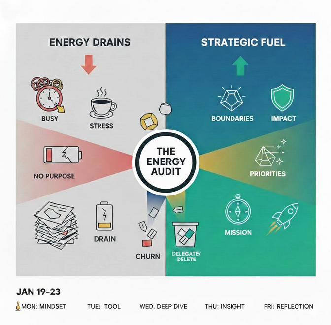 Energy audit for leaders — reclaim focus and prevent burnout in January