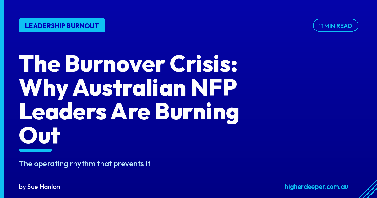 The Burnover Crisis: Australian not-for-profit leadership burnout